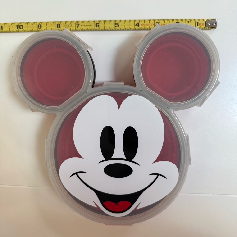 Disney Mickey Mouse Silicone Divided Lunch or Food Container. - Picture 2 of 6